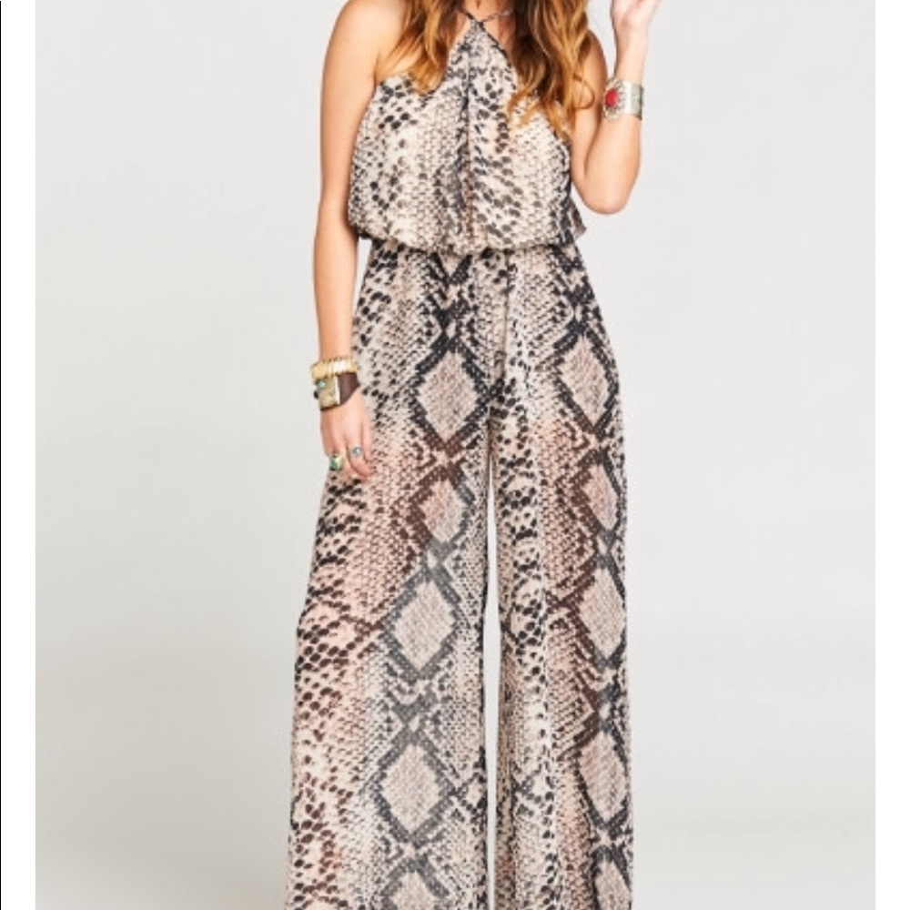 Jennifer snakeskin jumpsuit